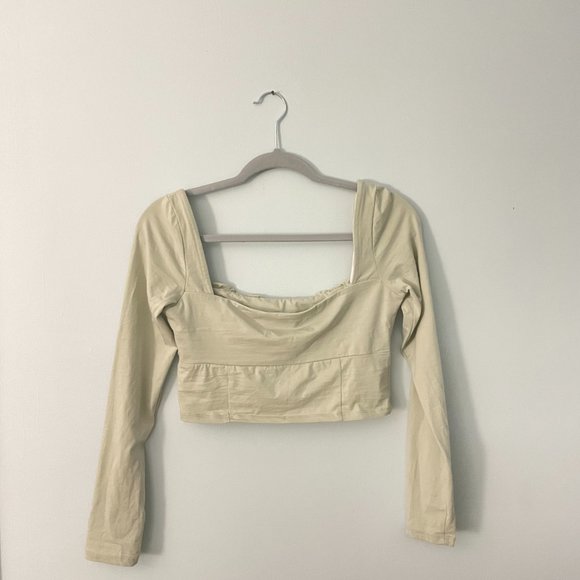 Princess Polly Tilly Long Sleeve Top Sage - Picture 5 of 7